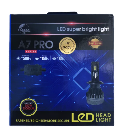 Becuri cu Led H7, Canbus, A7PRO, 350W, 6000K, 35000 lm